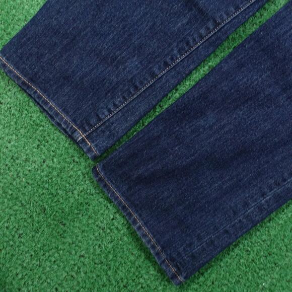 Gap 1969 Jeans Womens 10 Blue Real Straight Dark Wash Stretch Ankle 30/10A Denim - Picture 3 of 9